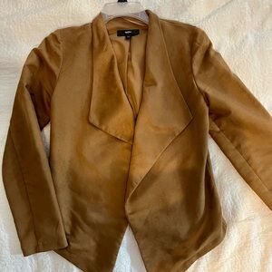 Women's Brown Faux Suede Jacket